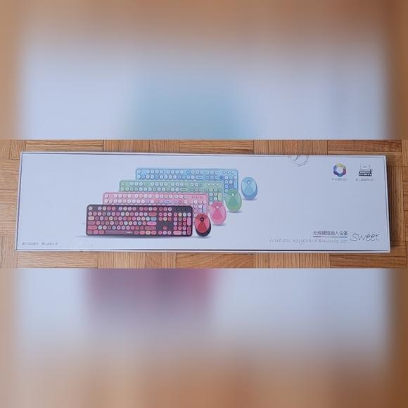 Mofii Sweet 2.4G Wireless Keyboard Mouse Combo, Black Mixed - Picture 7 of 8